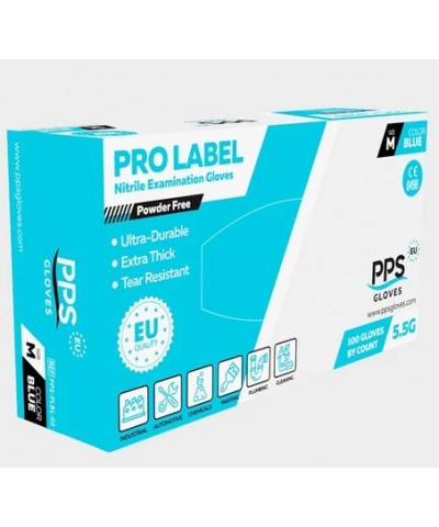Еднократни ръкавици от нитрил PPS NITRILE BLUE PF 5.5G