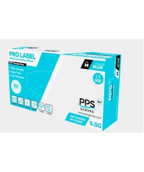 Еднократни ръкавици от нитрил PPS NITRILE BLUE PF 5.5G