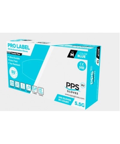 Еднократни ръкавици от нитрил PPS NITRILE BLUE PF 5.5G